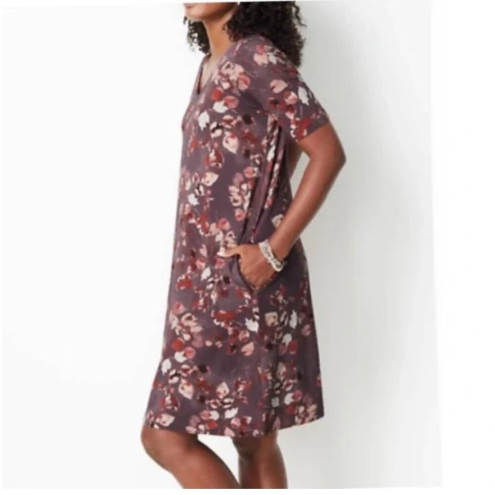 Pure Jill Affinity French Terry Oversize Shift Dress Marked Size S  38 x 37 x 43